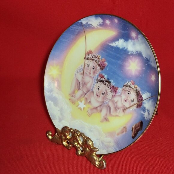 Vintage Dreamsicles By The Light of the Moon Angel Cherub Collectible Plate 1994 - Picture 12 of 12